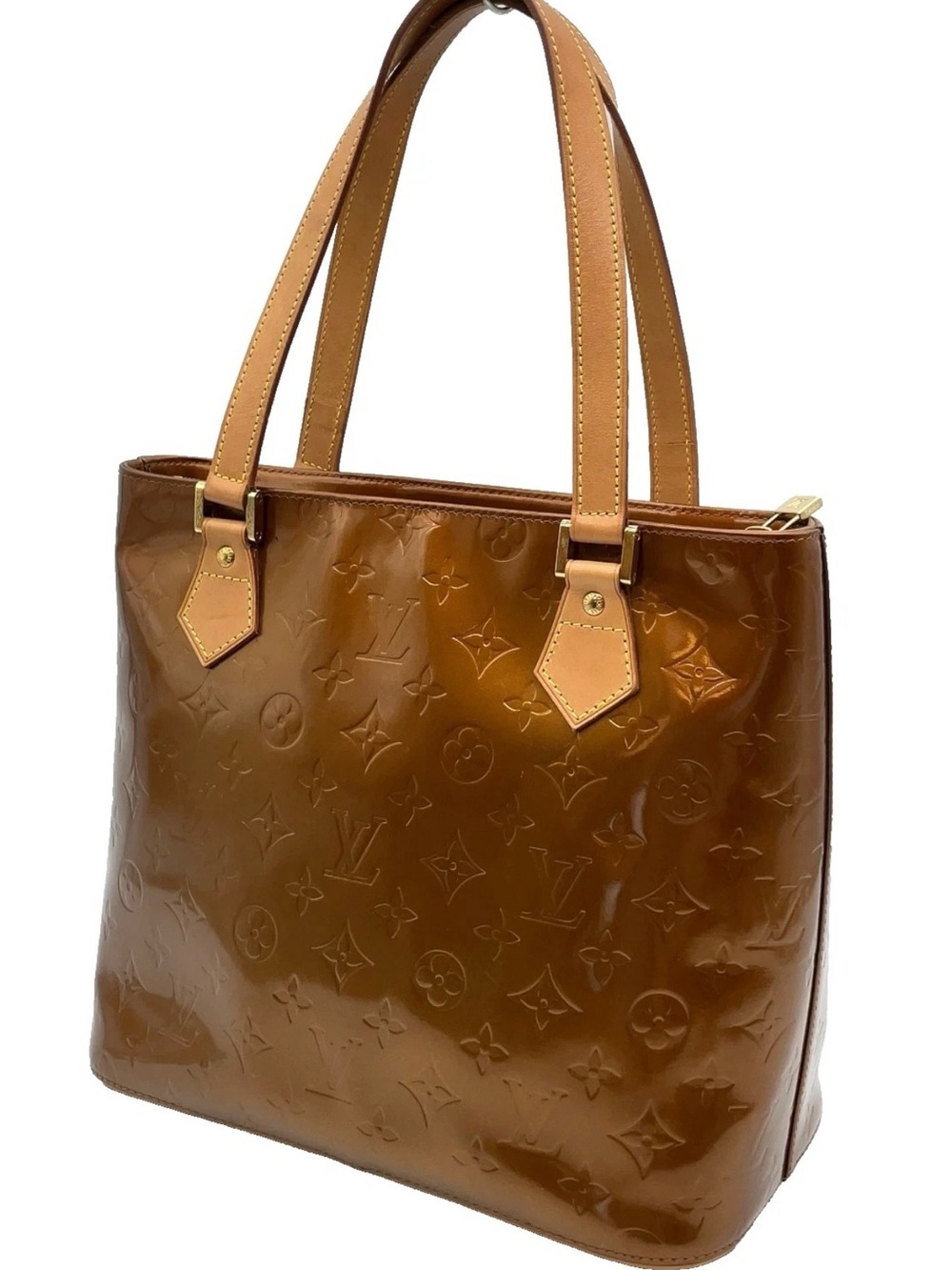 Auth Louis Vuitton Monogram Vernis
Houston Bronze Tote Bag - Picture 2 of 13